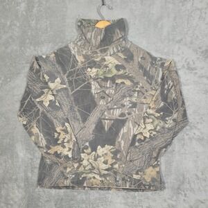 Vintage RedHead Shirt Mens Large Camo Mossy Oak Break-Up Turtleneck Made USA 90s